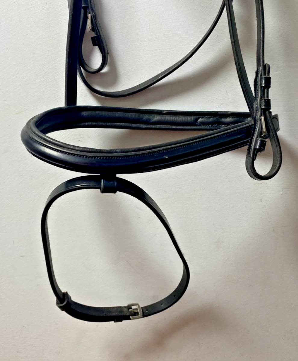 NEW C.Well English Leather BRIDLE SNAFFLE BRIDLE full Black (2000) B34