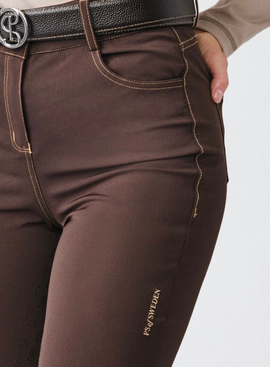 PS OF SWEDEN KHLOE BREECHES, COFFEE, UK 8 EU 36 (40001-847-036) (S2)