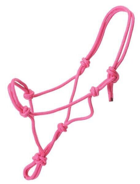 Rope Halter/Headcollar Natural Horsemanship/Parelli ONE SIZE FITS F/C/P- PINK