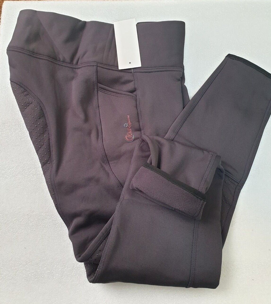 New Silicone Grip Horse Winter Riding Leggings Tights Phone Pocket