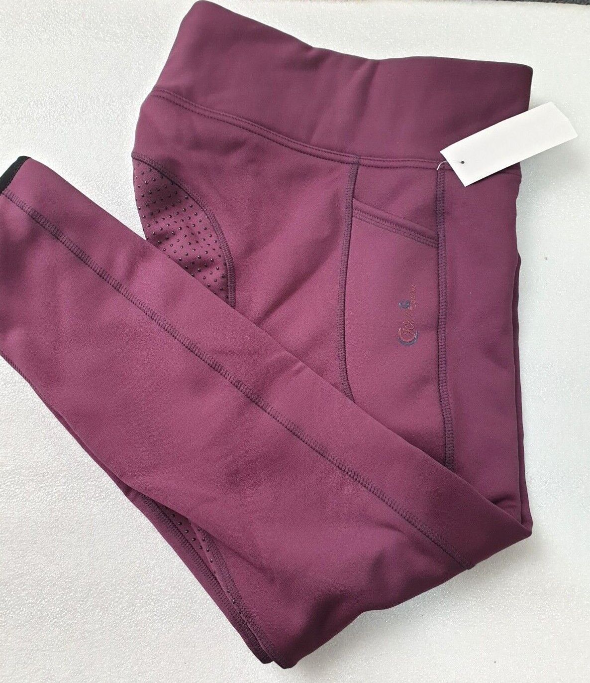 New Silicone Grip Horse Winter Riding Leggings Tights Phone Pocket