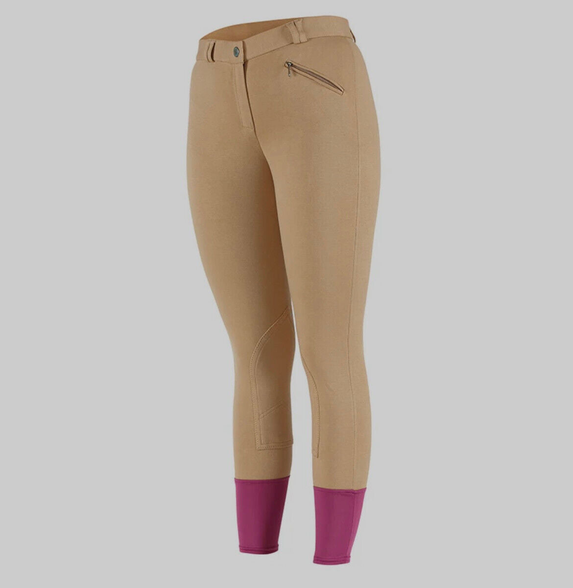 Shires Equestrian Wessex Knitted Breeches - Beige, size 28 (9198) (S1)