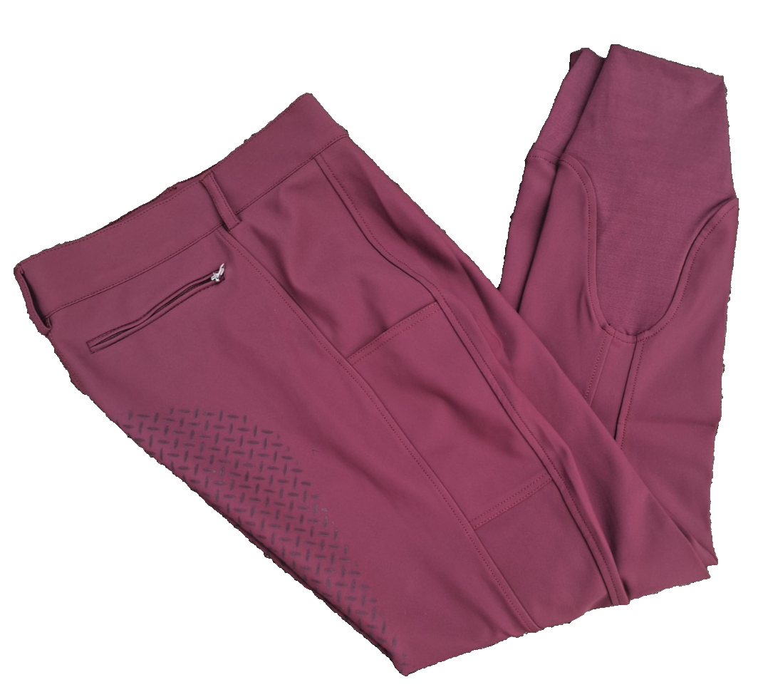 Black forest full seat breeches midseason Windsor wine, LARGE, EU 42 (102729)R14
