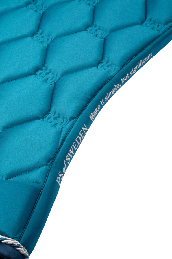 PS of Sweden Signature Jump Saddle Pad in Ocean , (FULL) SALE Last Few