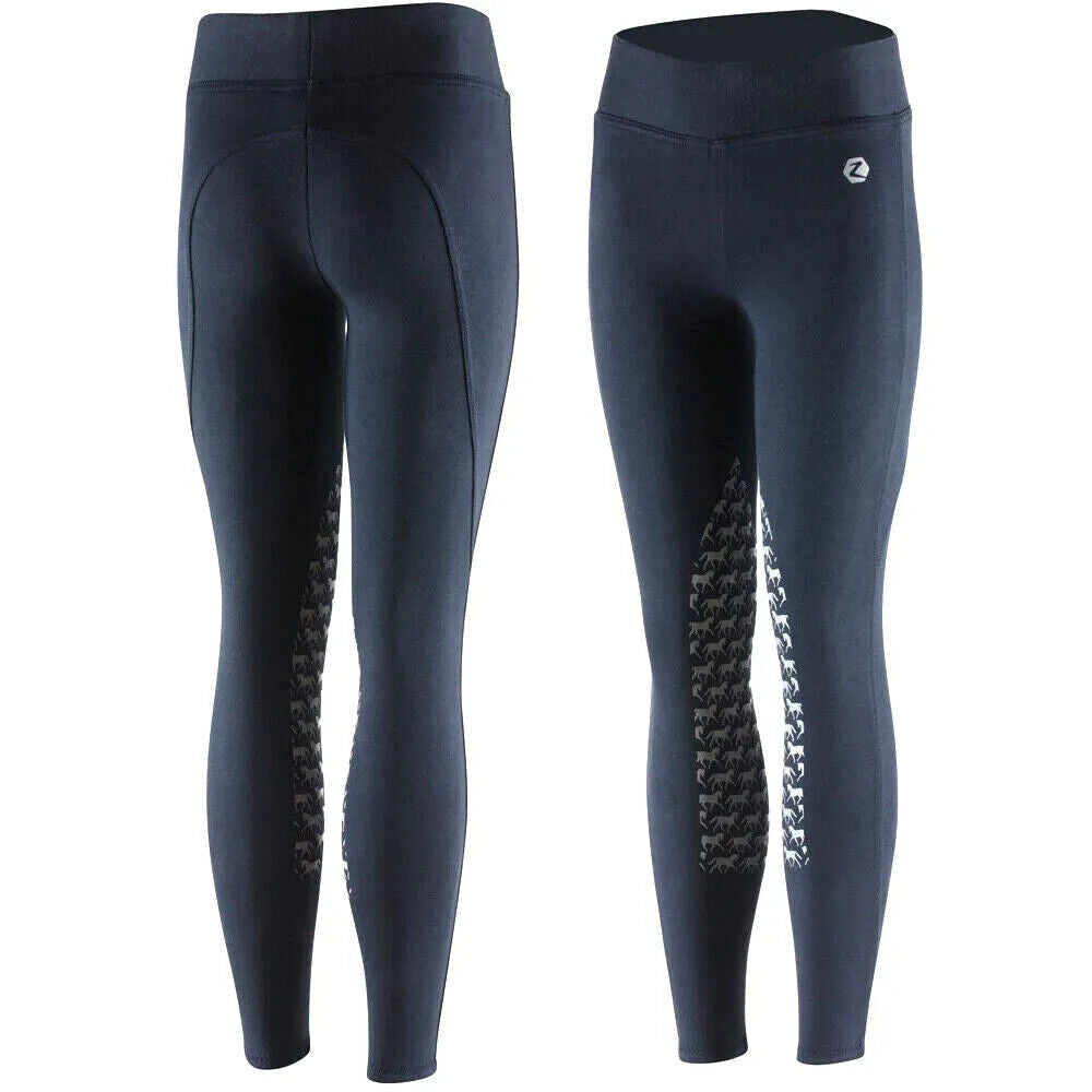 New Horze Children's Active JR Silicone Horse Grip Tights (36090)