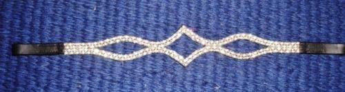 Cwell Equine New star Designer Clear Crystal Browband Choice of Color & Size