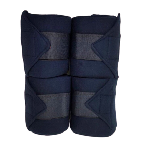 Cwell Equine Set of 4 horse/cob/pony fleece bandages 4" wide & 3 meters NAVY