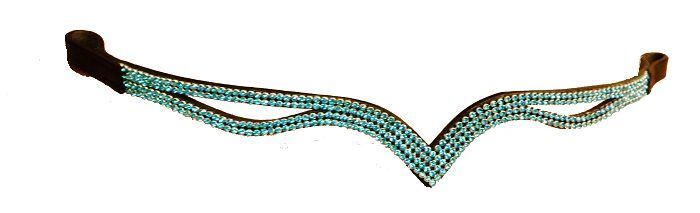 New Designer Ve Turquoise Crystal Browband  Spring Promotional offer Black