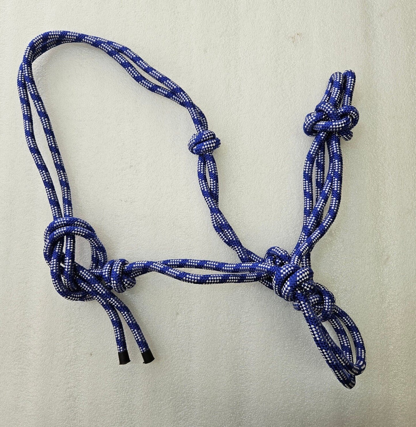 Rope Halter/Headcollar Natural Horsemanship/Parelli ONE SIZE- ROYAL BLUE/WHITE