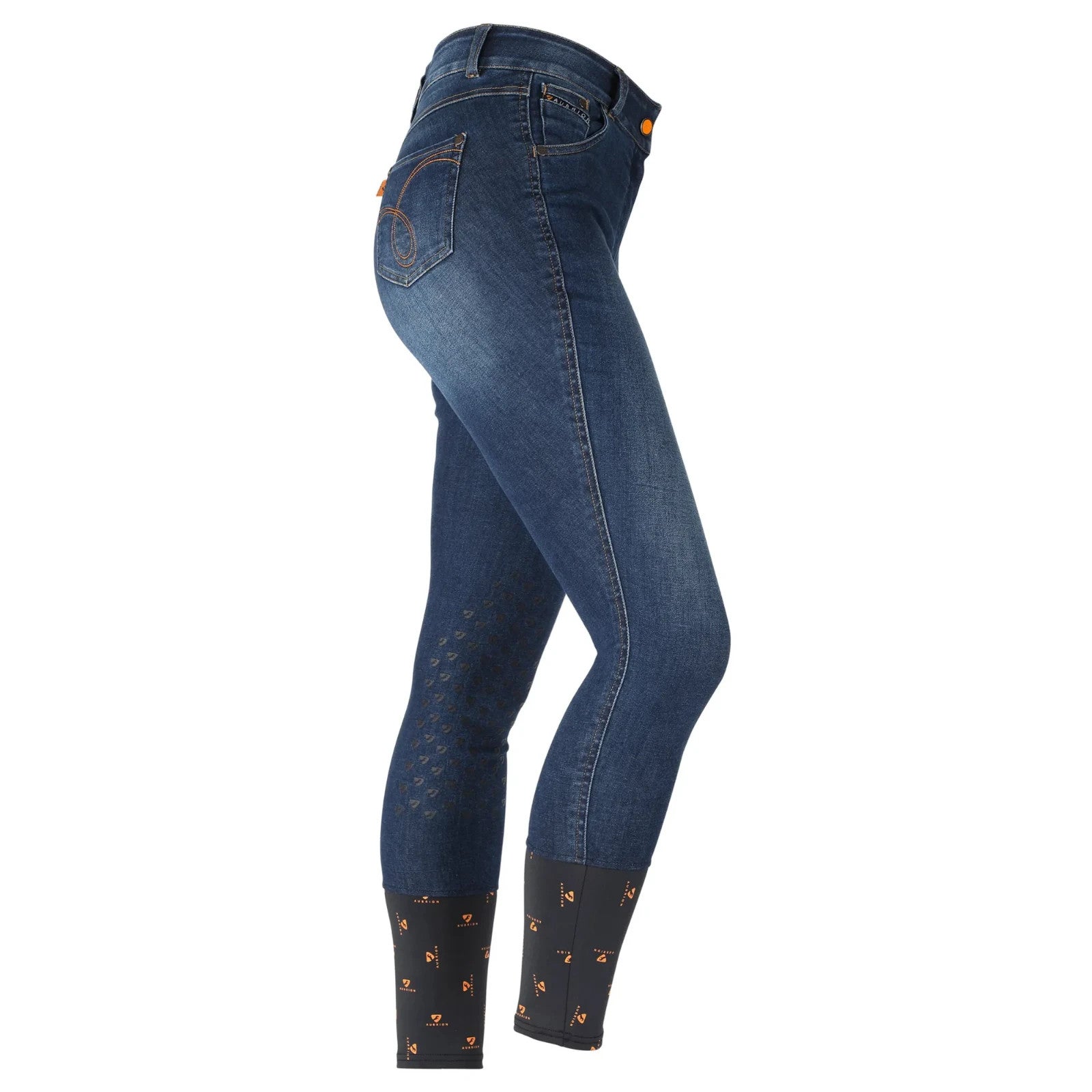 Aubrion Putney Denim Breeches - Dark Blue 8184 ( UK 28" ) SIZE 10 (S7)1
