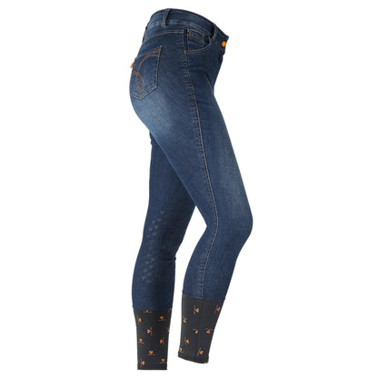 Aubrion Putney Denim Breeches - Dark Blue 8184 ( UK 28" ) SIZE 10 (S7)1