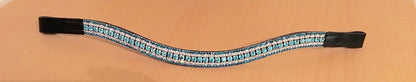 Designer Look U 5 Rows crystal Browband choice of crystal colors BLACK on sale