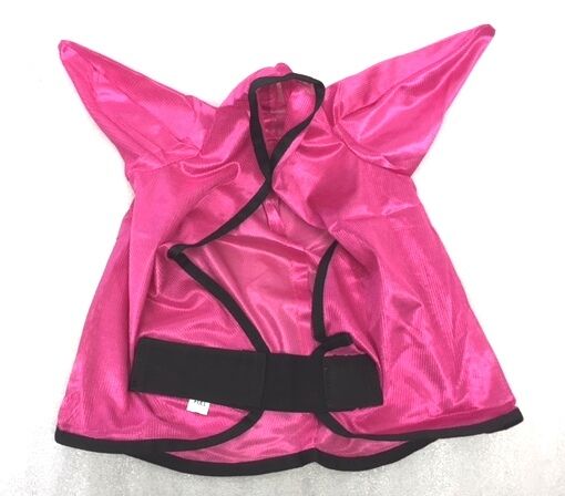 NEW HORSE MESH FLY MASK WITH EARS DARK PINK - FREE P/P on sale