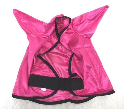 NEW HORSE MESH FLY MASK WITH EARS DARK PINK - FREE P/P on sale