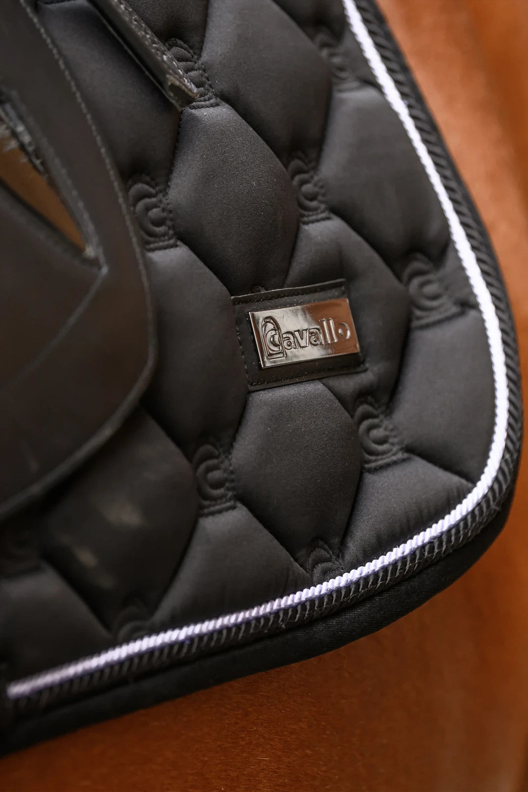 Sale New Cavallo CAVAL HANAYA Saddle Pad Dressage Black 04101 FULL (R2R2)2