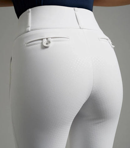 P E  Aradina Ladies Full Seat Gel Competition Riding Breeches White UK 32" EU44