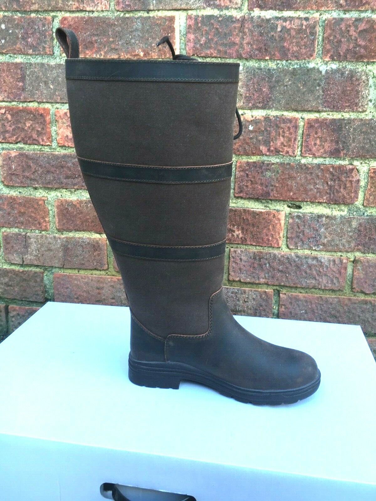NEW PoleStar London Leather Riding Country Boots Footwear XX Wide Calf BROWN