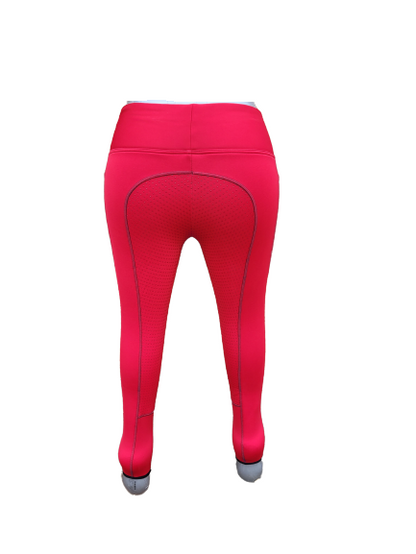 New Silicone Grip Horse Winter  Riding Leggings Tights  Phone Pocket ,PURPLE