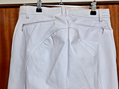 Cwell Equine Lexhis  Micro polyster Breeches White UK 36 EU 46 (2321)(R2)3