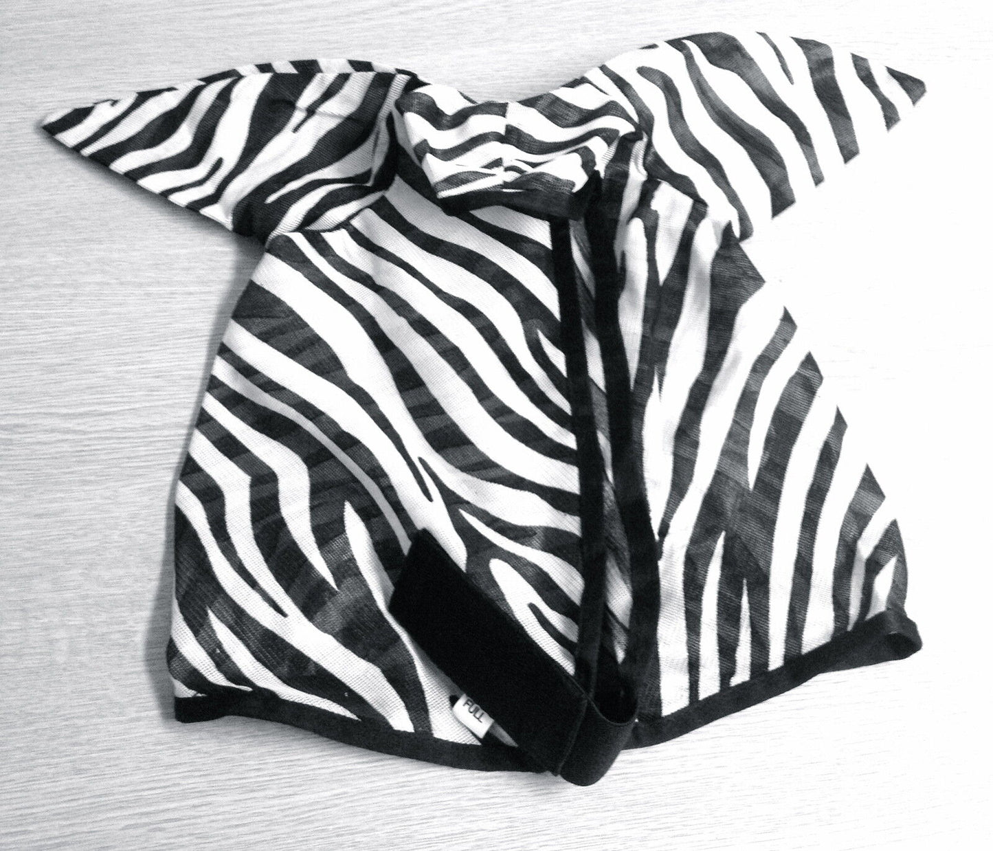2 DAYS SALE HORSE/COB/PONY MESH FLY MASK HOOD ZEBRA PRINT BEST SELLER  FREE P/P