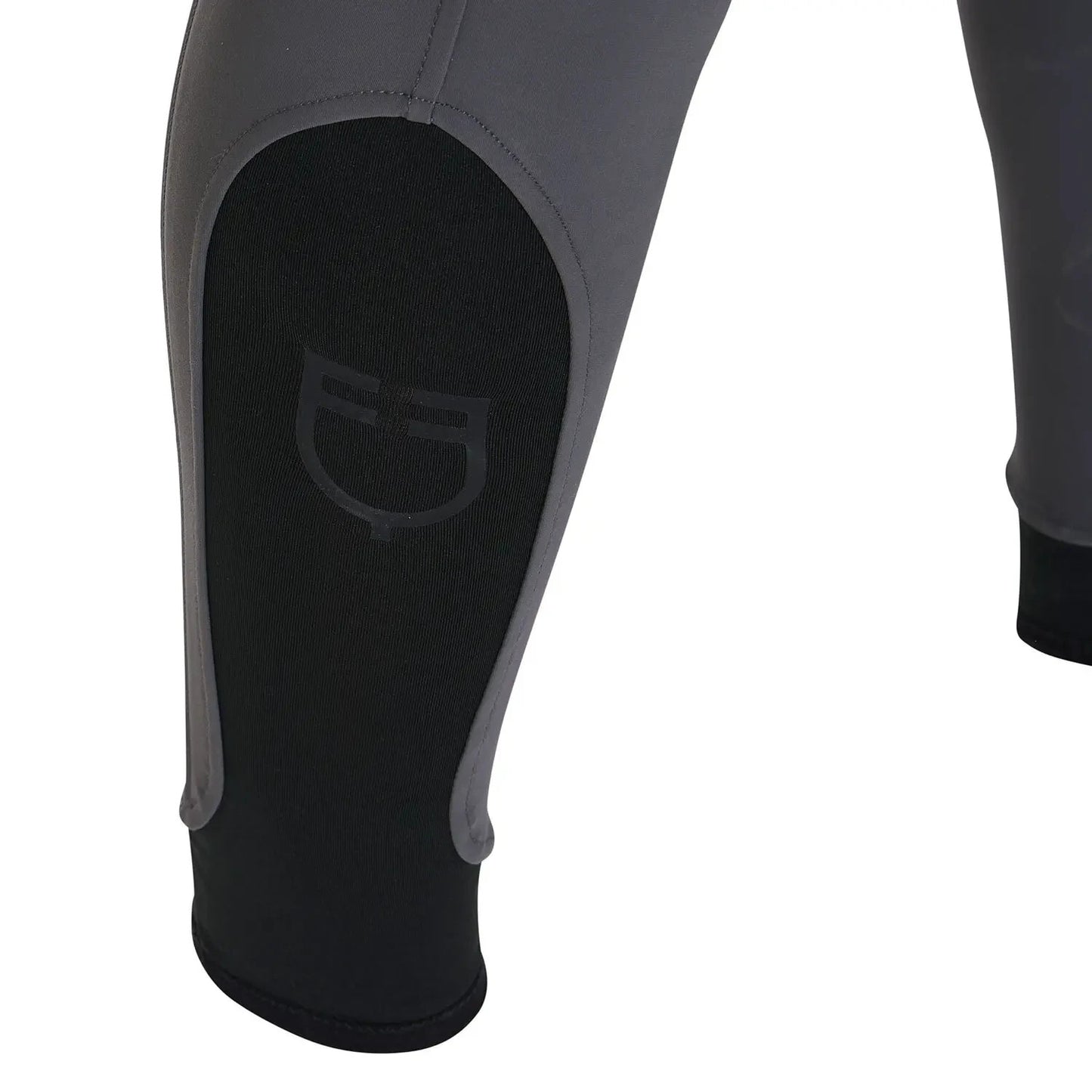 Equestro MENS riding Trousers Caspar Knee Patch Breeches GREY UK 36" ET06700 (S85