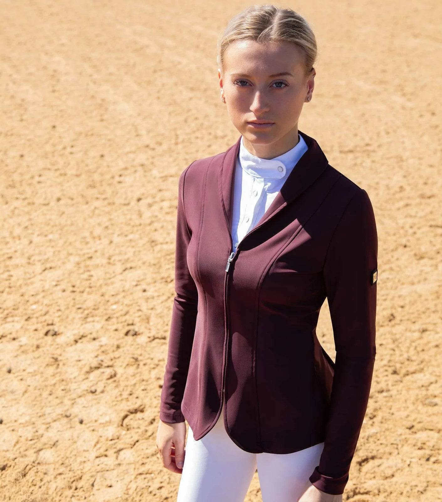 Premier Equine Finio Ladies Competition / Show Jacket in Plum  UK  12 (S11)0