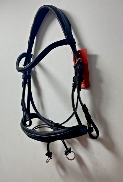 NEW English Leather BRIDLE SNAFFLE BRIDLE Full Black (13/23-24) B51