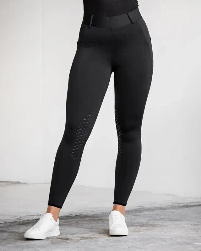 New Fager Loui Active Riding Leggings Black UK 26 EU 38 BLACK
