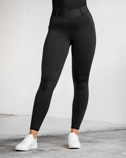 New Fager Loui Active Riding Leggings Black UK 26 EU 38 BLACK