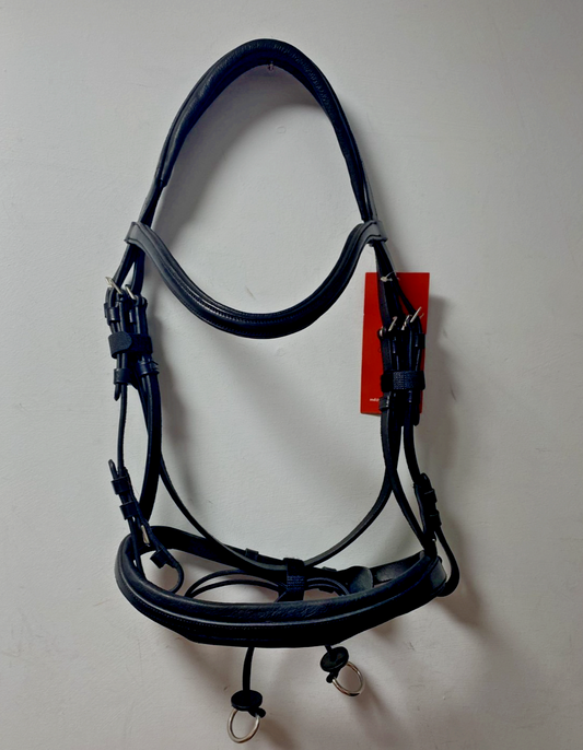NEW English Leather BRIDLE SNAFFLE BRIDLE Full Black (13/23-24) B50