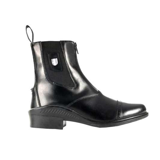 Horze Sydney Leather Jodhpur Boots quality front zip boots UK 3.5 EU 36 BLACK R40
