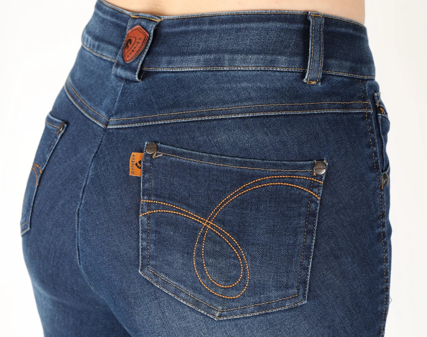 Aubrion Putney Denim Breeches - Dark Blue 8184 ( UK 28" ) SIZE 10 (S7)2