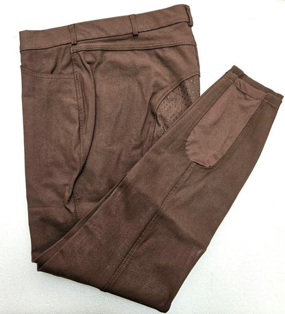 Cwell Equine Women's Full Seat Grip Silicone Riding Breeches  DARK BROWN Colour
