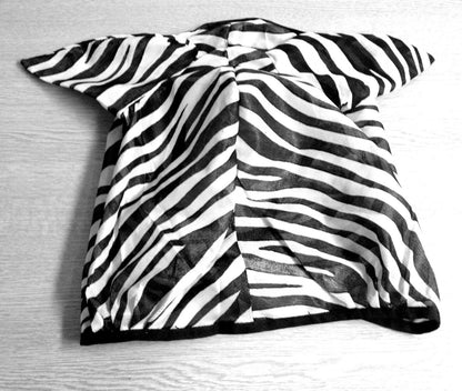 2 DAYS SALE HORSE/COB/PONY MESH FLY MASK HOOD ZEBRA PRINT BEST SELLER  FREE P/P