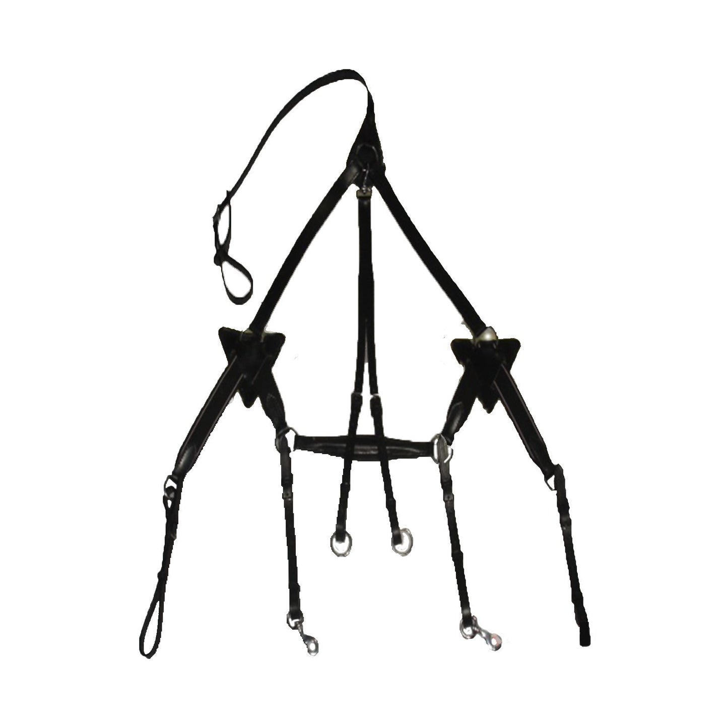 New 5 Point Breastplate + Martingale Black & Brown, X Full/Full/Cob/Pony On Sale