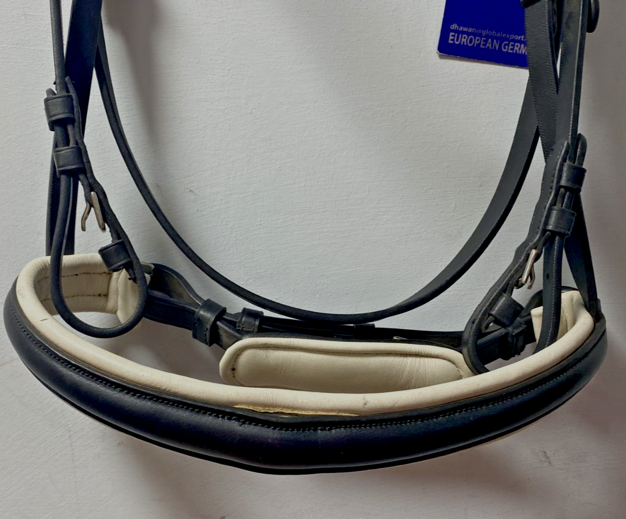 NEW Cwell English Leather BRIDLE Crystal SNAFFLE BRIDLE full Black (2000) B33