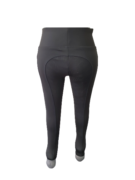 NEW Full Silicone Grip Horse Riding  Tights Breeches  Phone Pocket Black