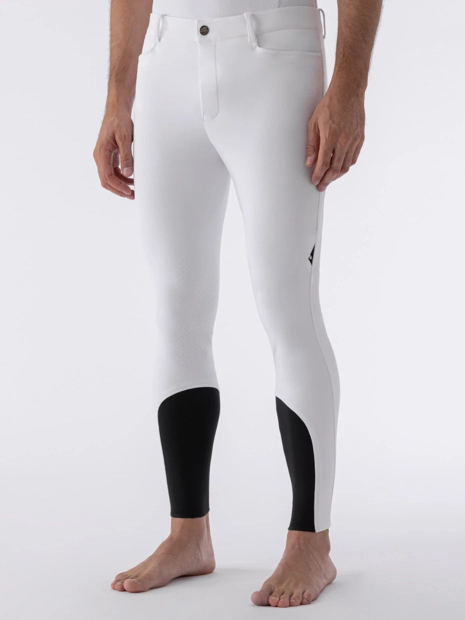 Equiline GRAFTONB  White men’s MOVE knee grip breeches UK 32" WAIST 50IT 8201 V10
