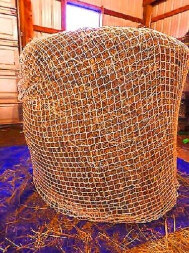 ROUND BALE HAYNET GREEDY FEED  6 FEET BALES  HAYLAGE JUMBO SLOW FEEDERS HAYNETS