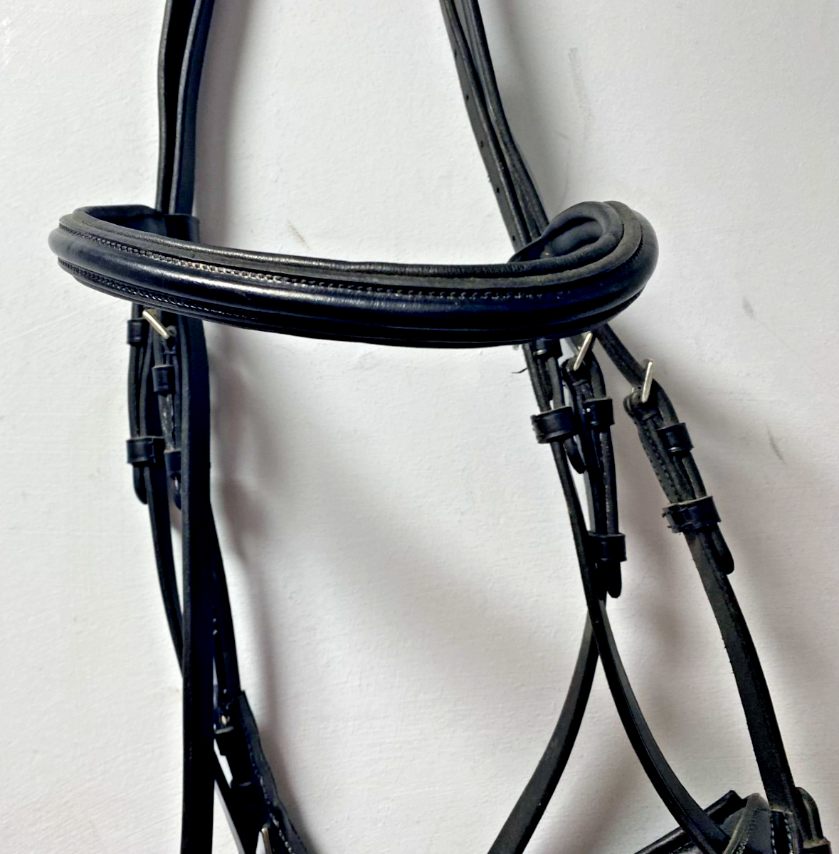 NEW C.Well English Leather BRIDLE SNAFFLE BRIDLE full Black (2000) B33