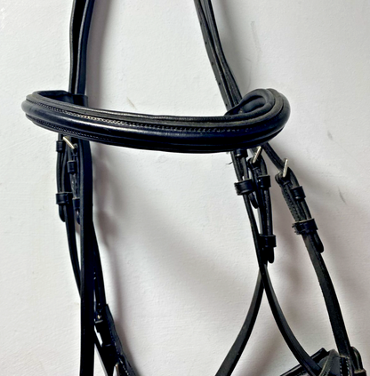 NEW C.Well English Leather BRIDLE SNAFFLE BRIDLE full Black (2000) B33