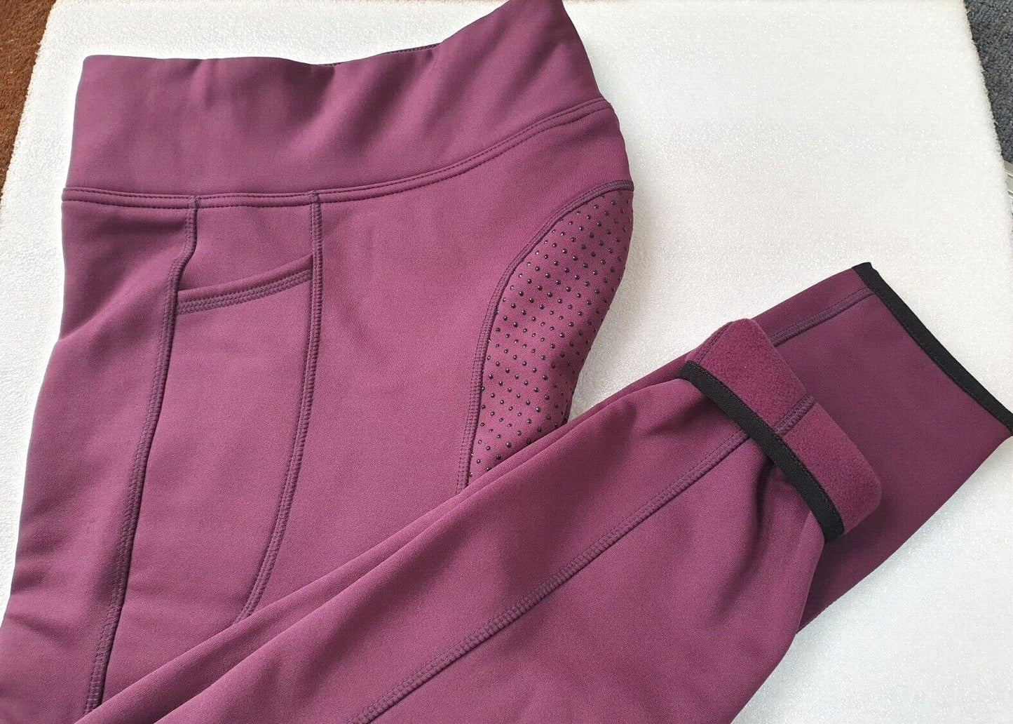 New Silicone Grip Horse Winter  Riding Leggings Tights  Phone Pocket