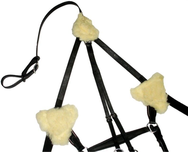 New 5 Point Breastplate + Martingale Black & Brown, X Full/Full/Cob/Pony On Sale