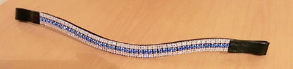 Designer Look U 5 Rows crystal Browband choice of crystal colors BLACK on sale