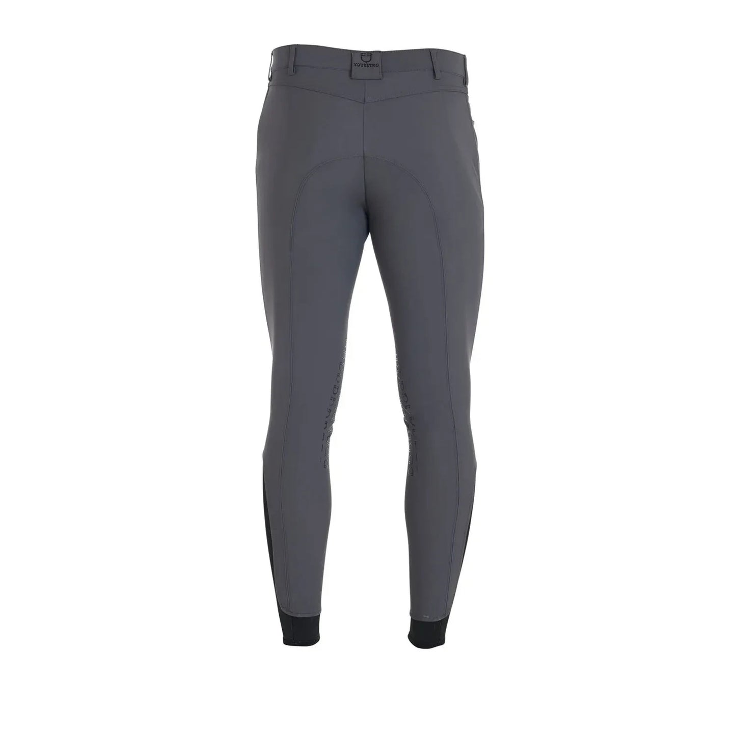 Equestro MENS riding Trousers Caspar Knee Patch Breeches GREY UK 36" ET06700 (S81