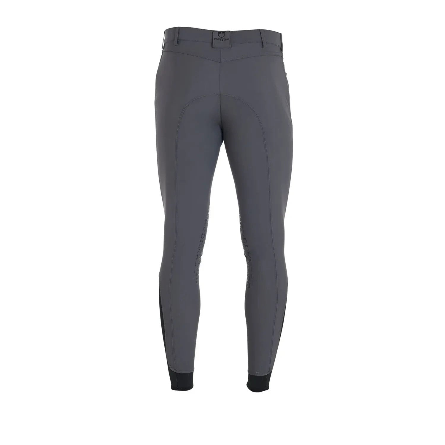Equestro MENS riding Trousers Caspar Knee Patch Breeches GREY UK 36" ET06700 (S81