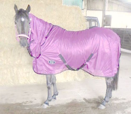 NEW AIR FLOW FOAL/MINI/SHETLAND/PONY FLY RUG SOFT MESH ATTACHED NECK COVER