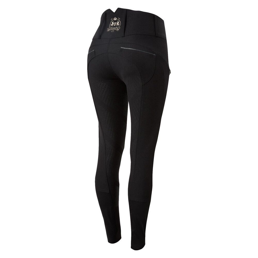 B Vertigo Natasha Womens Highwaist Full Seat Breeches Dark Grey EU 38 (36763)
