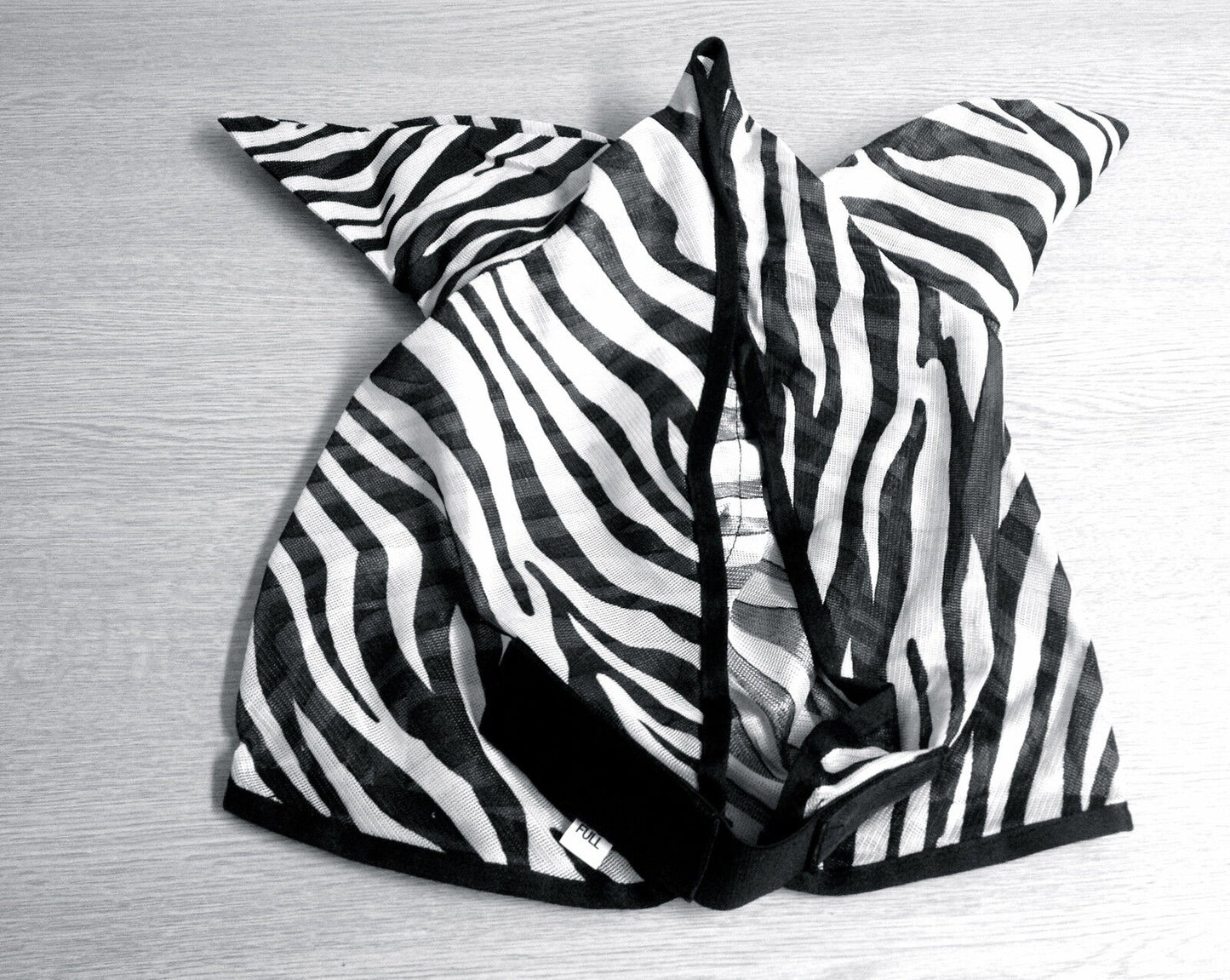 2 DAYS SALE HORSE/COB/PONY MESH FLY MASK HOOD ZEBRA PRINT BEST SELLER  FREE P/P