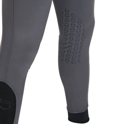 Equestro MENS riding Trousers Caspar Knee Patch Breeches GREY UK 36" ET06700 (S84